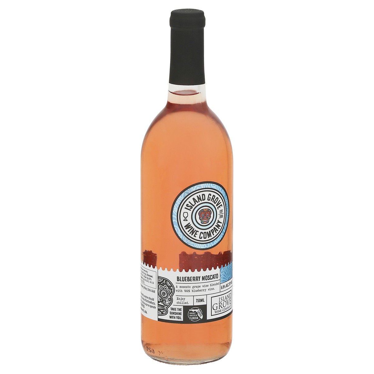 slide 5 of 13, Island Grove Wine Company Moscato Blueberry Grape Wine - 750 ml, 750 ml