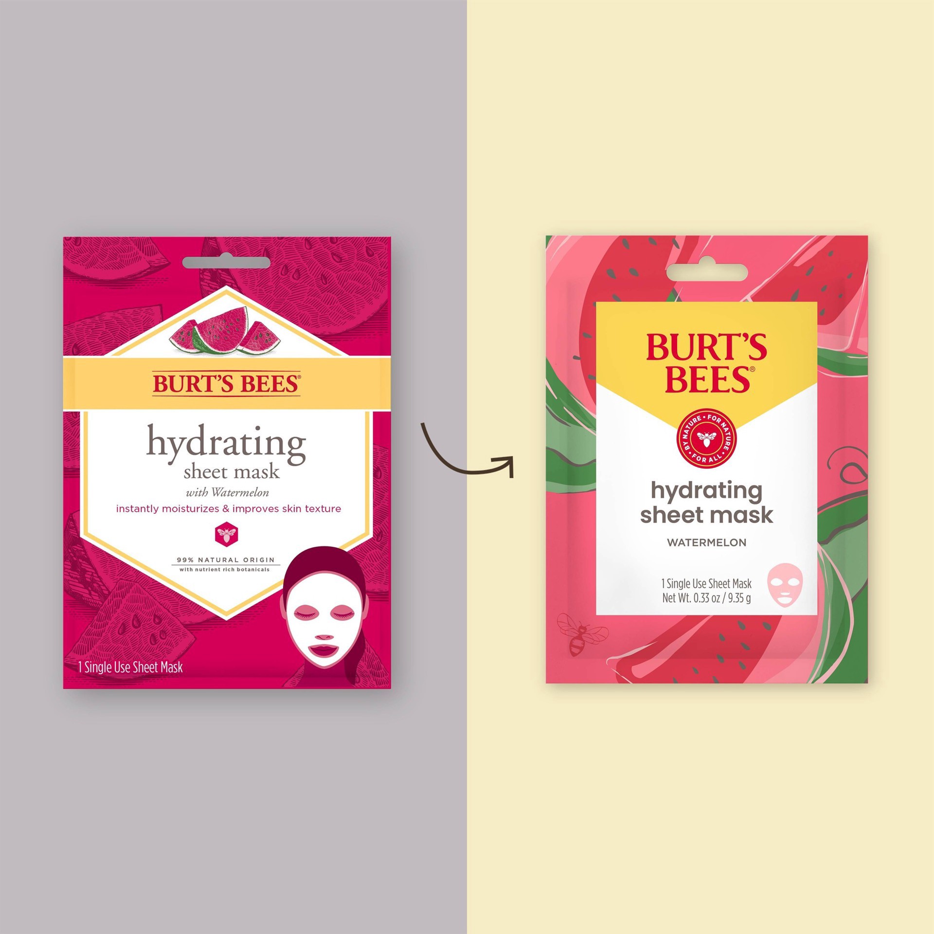 slide 20 of 101, Burt's Bees Hydrating with Watermelon Sheet Mask 1 ea, 1 ct