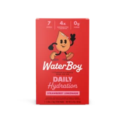 WaterBoy Daily Hydration Strawberry Lemonade Electrolyte Drink Mix Packets