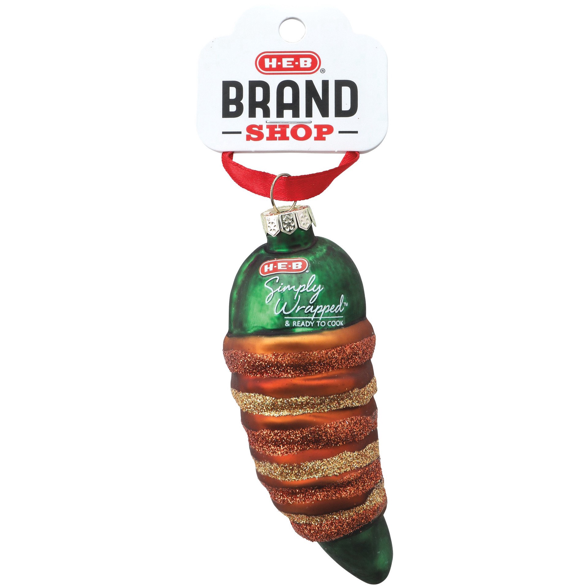slide 1 of 1, H-E-B Brand Shop Bacon Wrapped Jalapeno Popper Ornament, 3.5ftft