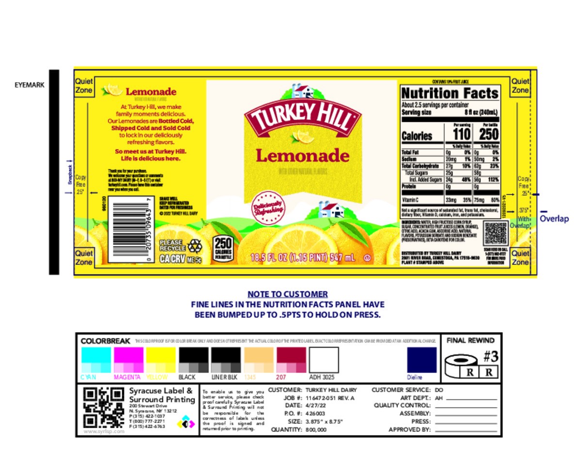 slide 2 of 6, Turkey Hill Lemonade 18.5 fl oz, 18.50 fl oz