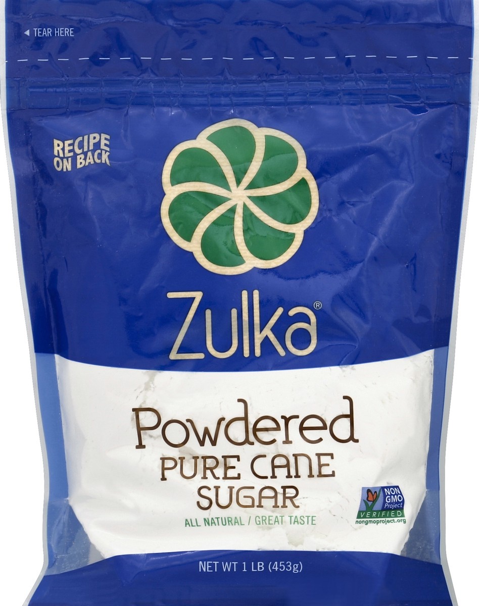 slide 2 of 2, Zulka Powdered Pure Cane Sugar 1 lb, 1 lb