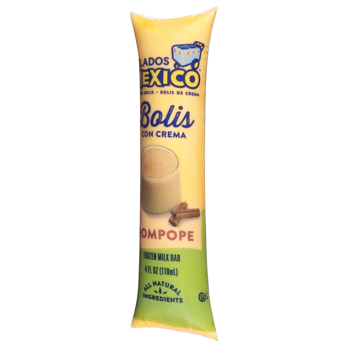 slide 2 of 9, Helados Mexico Premium Rompope Frozen Milk Bar 4 fl oz, 6 oz