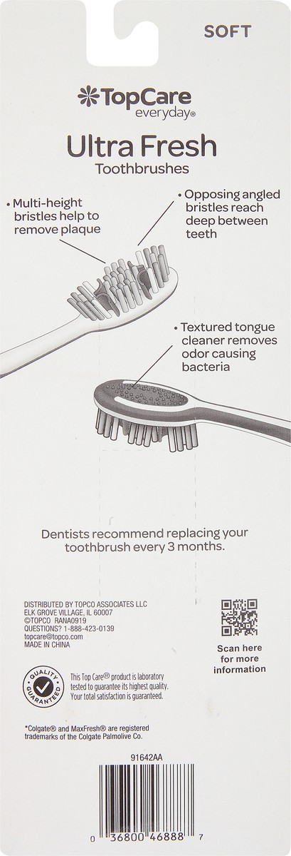 slide 5 of 11, TopCare Everyday Soft Ultra Fresh Toothbrushes 6 Pack, 6 ct