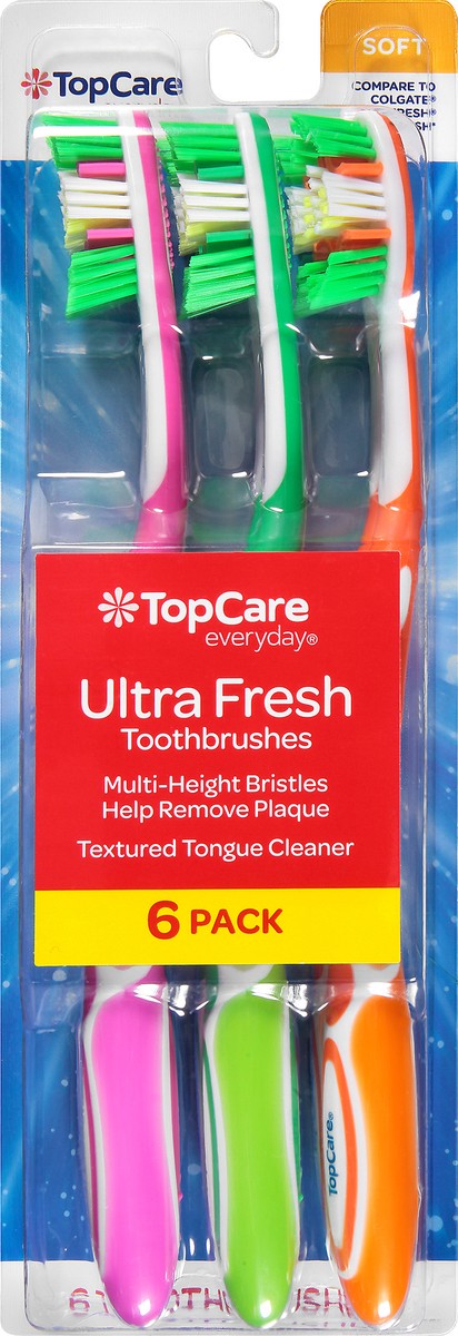 slide 8 of 11, TopCare Everyday Soft Ultra Fresh Toothbrushes 6 Pack, 6 ct