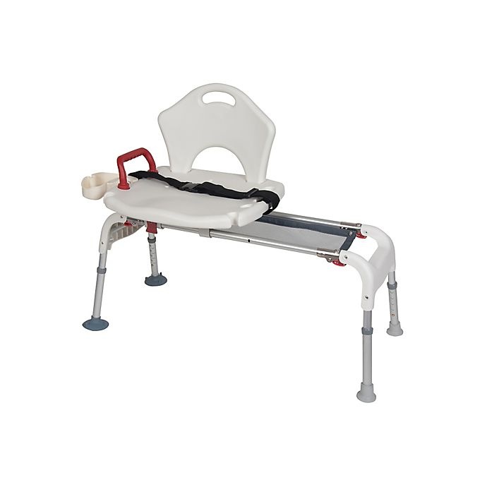 slide 1 of 1, Drive Medical Folding Universal Sliding Transfer Bench, 1 ct