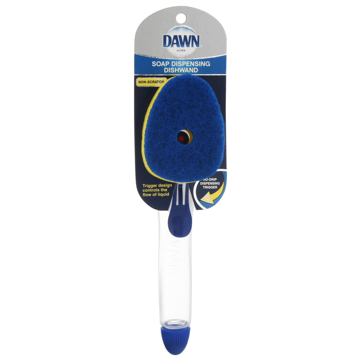 slide 1 of 9, Dawn No-drip Non-scratch Fillable Dishwand, 1 ct