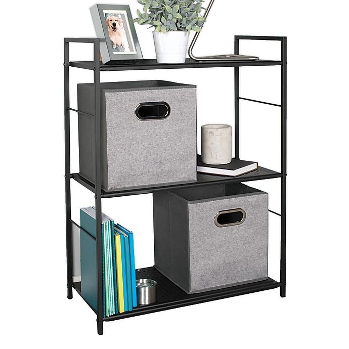 slide 1 of 3, Simply Essential 3-Tier Shelf, 1 ct