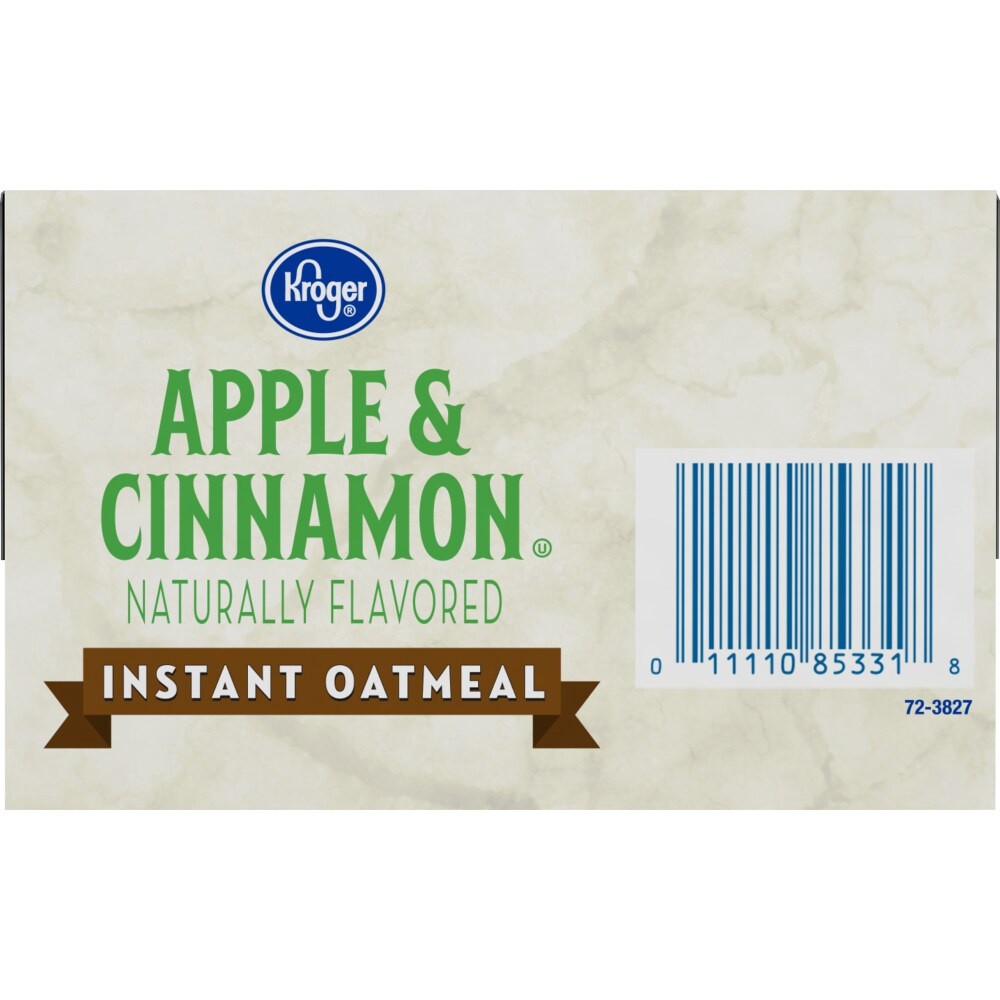 slide 5 of 5, Kroger Apples & Cinnamon Instant Oatmeal, 10 ct; 1.25 oz