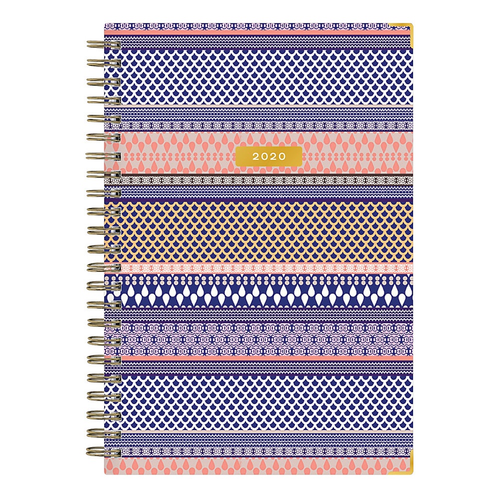 slide 1 of 4, Blue Sky Trina Turk Weekly/Monthly Wirebound Planner, 5'' X 8'', El Camino Real Stripe, January To December 2020, 117506, 1 ct