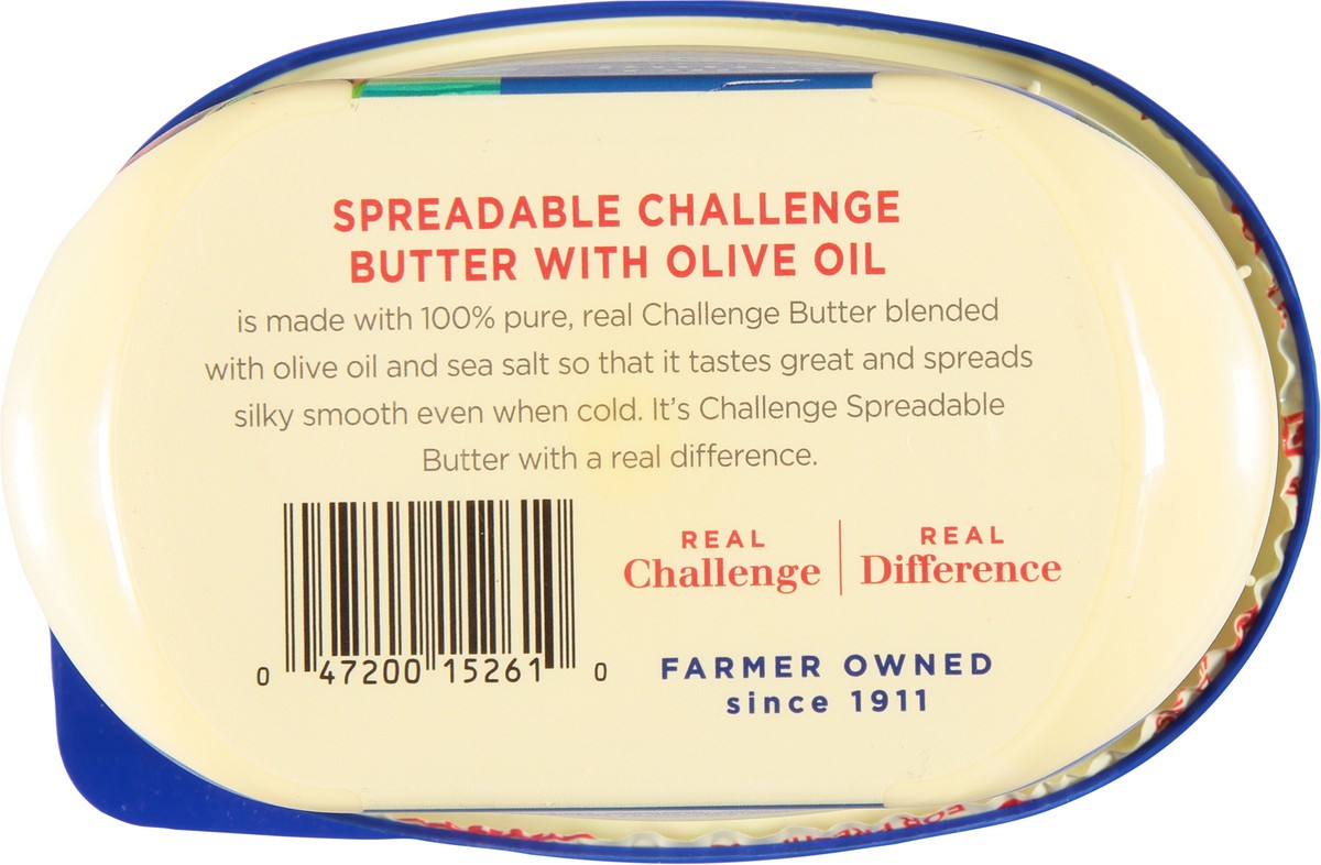 slide 4 of 9, Challenge Dairy Spreadable Sea Salted Butter with Olive Oil 15 oz, 