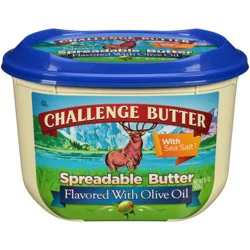 Challenge Dairy Spreadable Sea Salted Butter with Olive Oil 15 oz