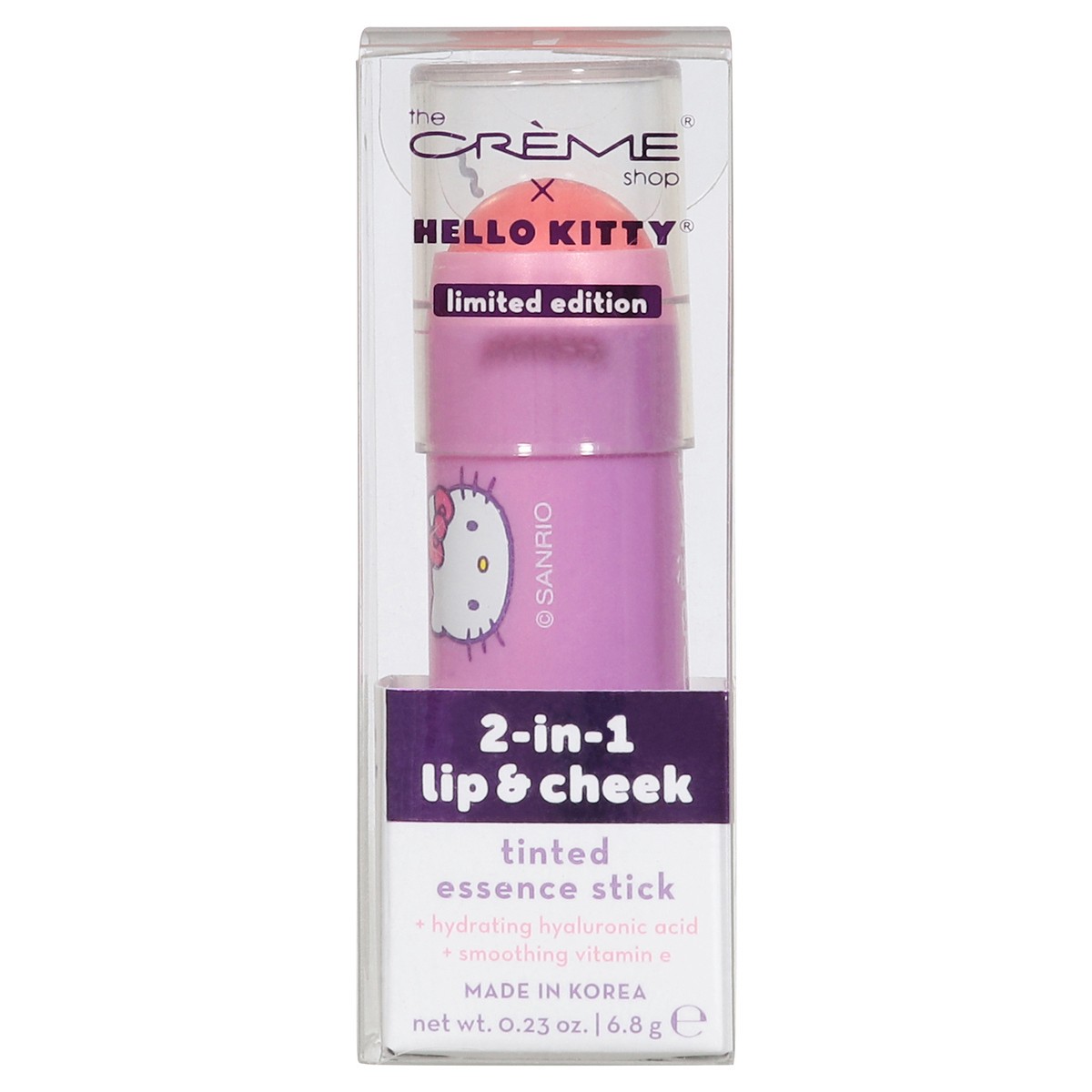 slide 3 of 13, The Crème Shop Hello Kitty 2-in-1 Lip & Cheek Tinted Pretty Bow Essence Stick 0.23 oz, 0.23 oz