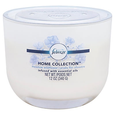 slide 1 of 1, Febreze Home Collection Meadow Wildflower Candle, 12 oz