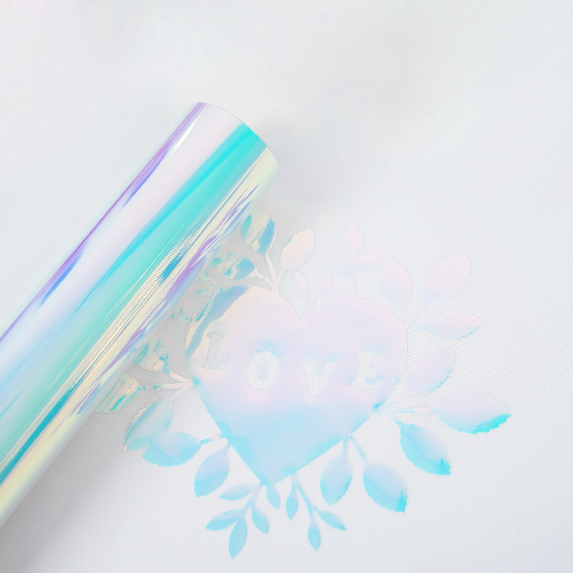 slide 4 of 4, Glow In The Dark Holographic Heat Transfer Vinyl By Make Market, 12 in x 24 in