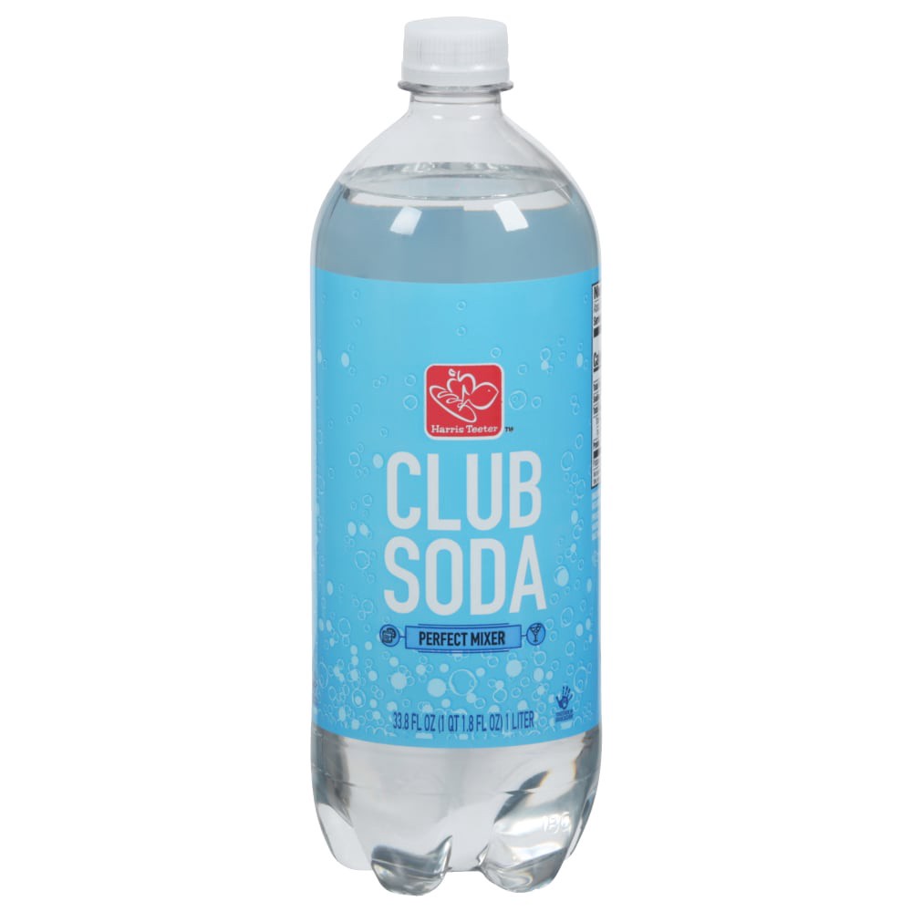 slide 1 of 1, Harris Teeter Club Soda - 33.8 oz, 33.8 oz