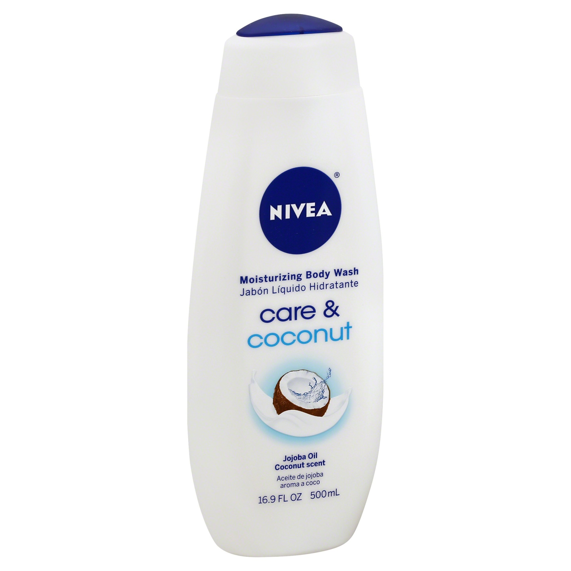 slide 1 of 1, Nivea Care & Coconut Moisturizing Body Wash, 16.9 fl oz