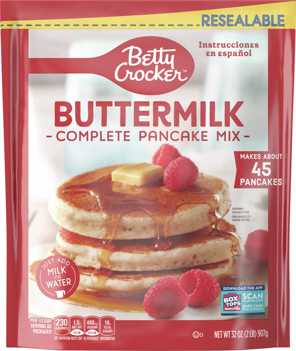 slide 8 of 9, Betty Crocker Buttermilk Complete Pancake Mix, 32 oz, 32 oz