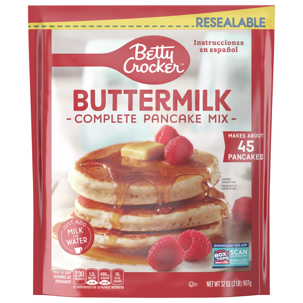 slide 1 of 9, Betty Crocker Buttermilk Complete Pancake Mix, 32 oz, 32 oz