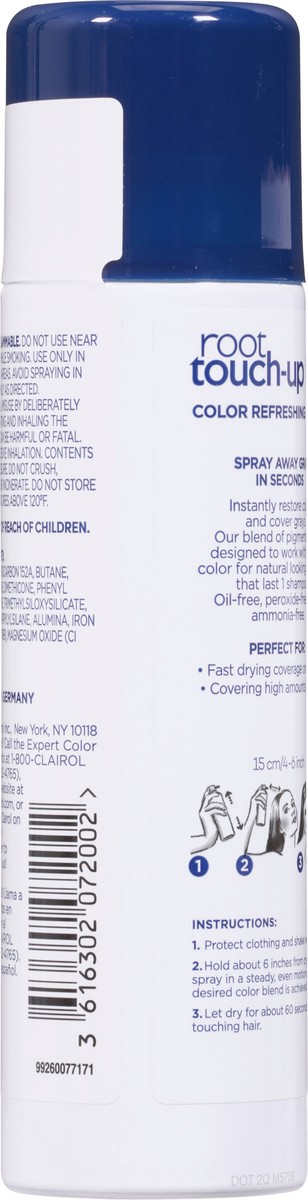 slide 2 of 9, Root Touch-Up Temporary Color Refreshing Spray Black, 3.7 oz