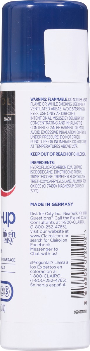 slide 8 of 9, Root Touch-Up Temporary Color Refreshing Spray Black, 3.7 oz
