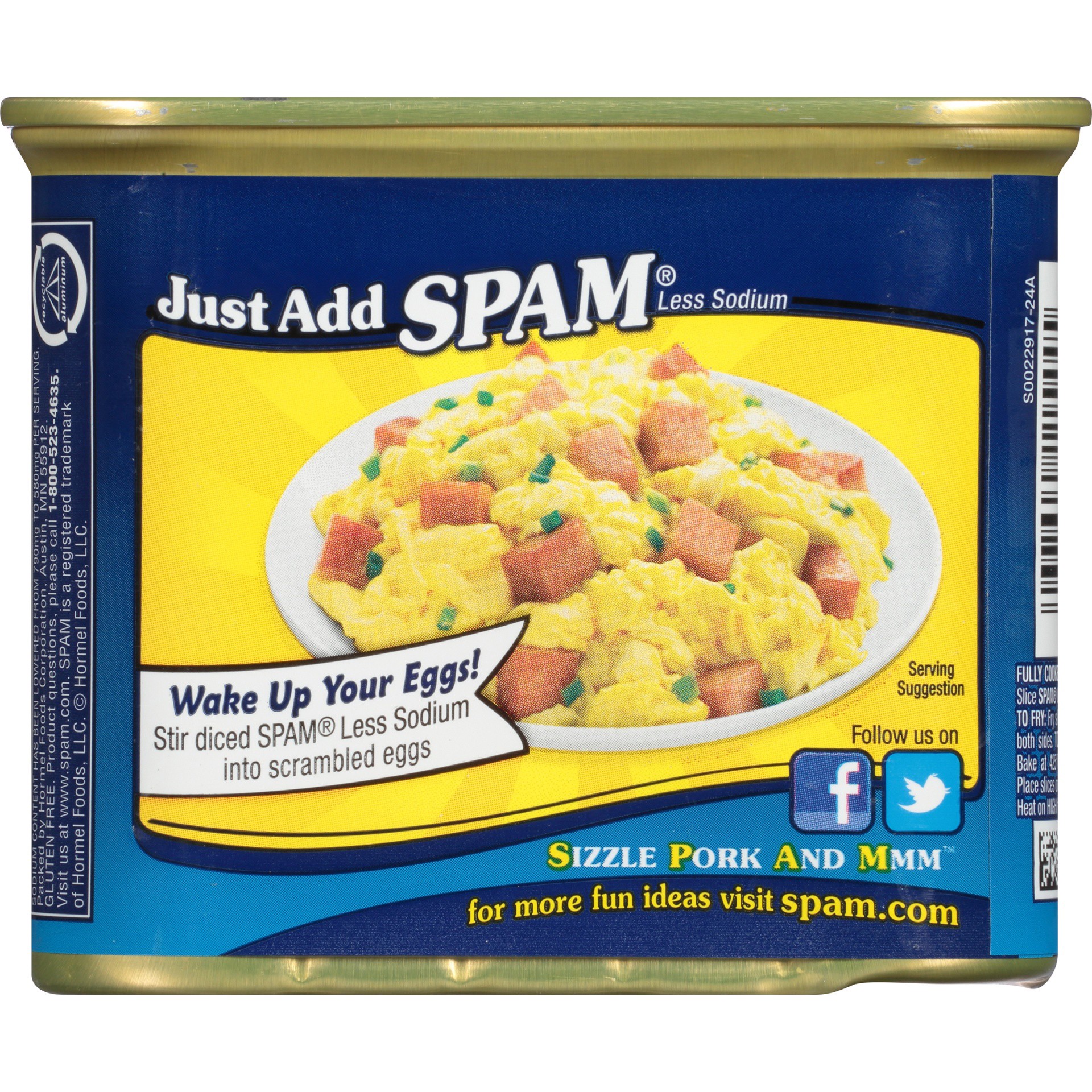 slide 3 of 8, SPAM 25% Less Sodium Classic Meatloaf 12 oz, 12 oz