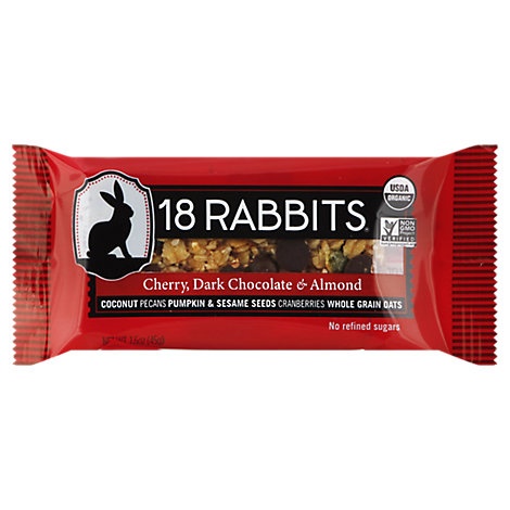 slide 1 of 1, 18 Rabbits Granola Bar Organic Cherry Dark Chocolate And Almond, 1.6 oz