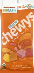 YumEarth Chewys Organic Lemon Orange Strawberry Cherry Fruit Chews 2 oz