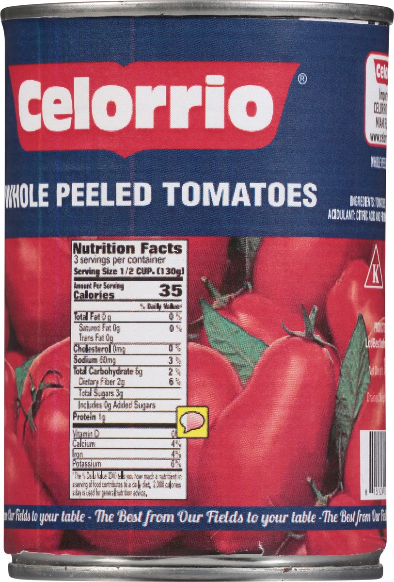 slide 2 of 9, Celorrio Whole Peeled Tomatoes 14.5 oz, 14.5 oz