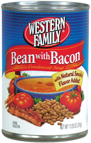 slide 1 of 1, Western Family Bean W Bacon Soup, 11.25 oz