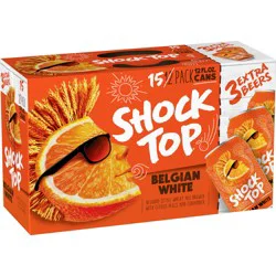 Shock Top Belgian White Wheat Beer, 15 Pack 12 fl oz Cans
