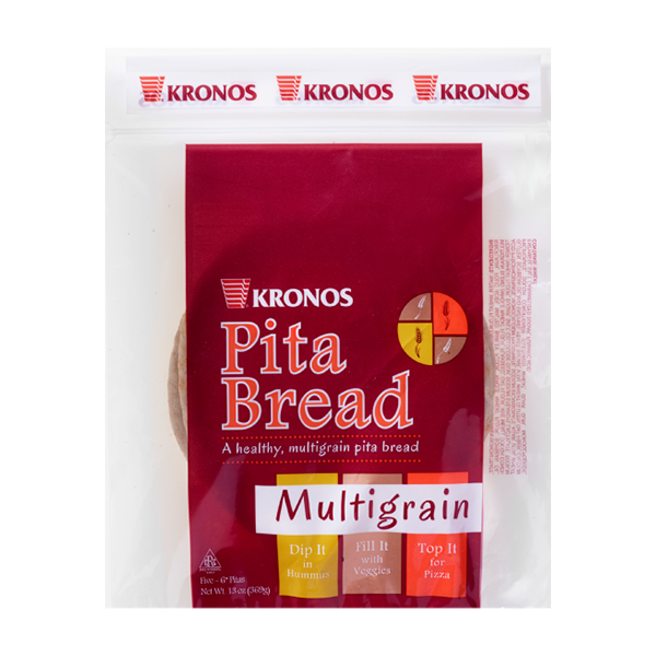 slide 1 of 5, Kronos Pita Bread, 12 oz