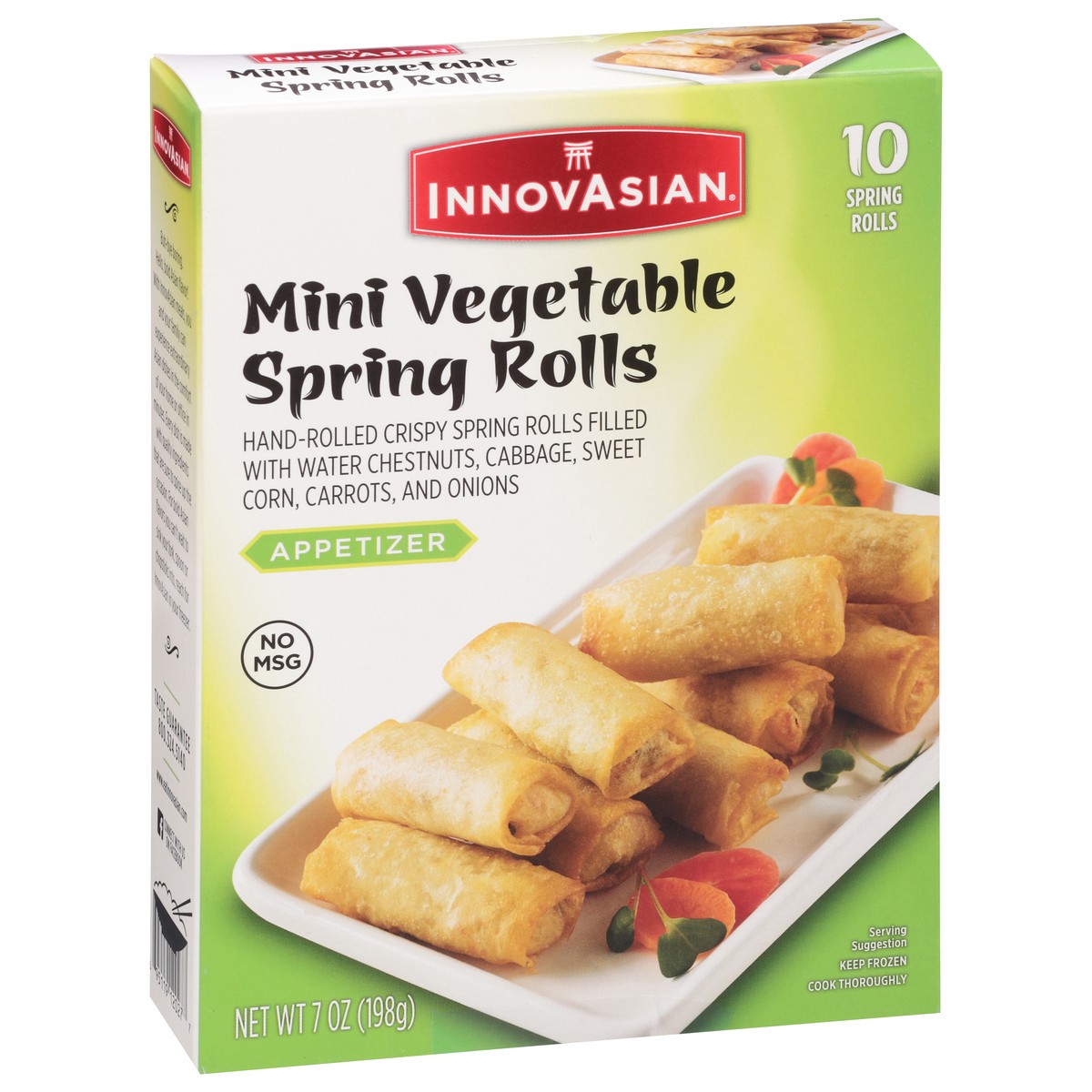 slide 2 of 9, Innovasian Cuisine Vegetable Mini Spring Rolls 10Ct, 7 oz