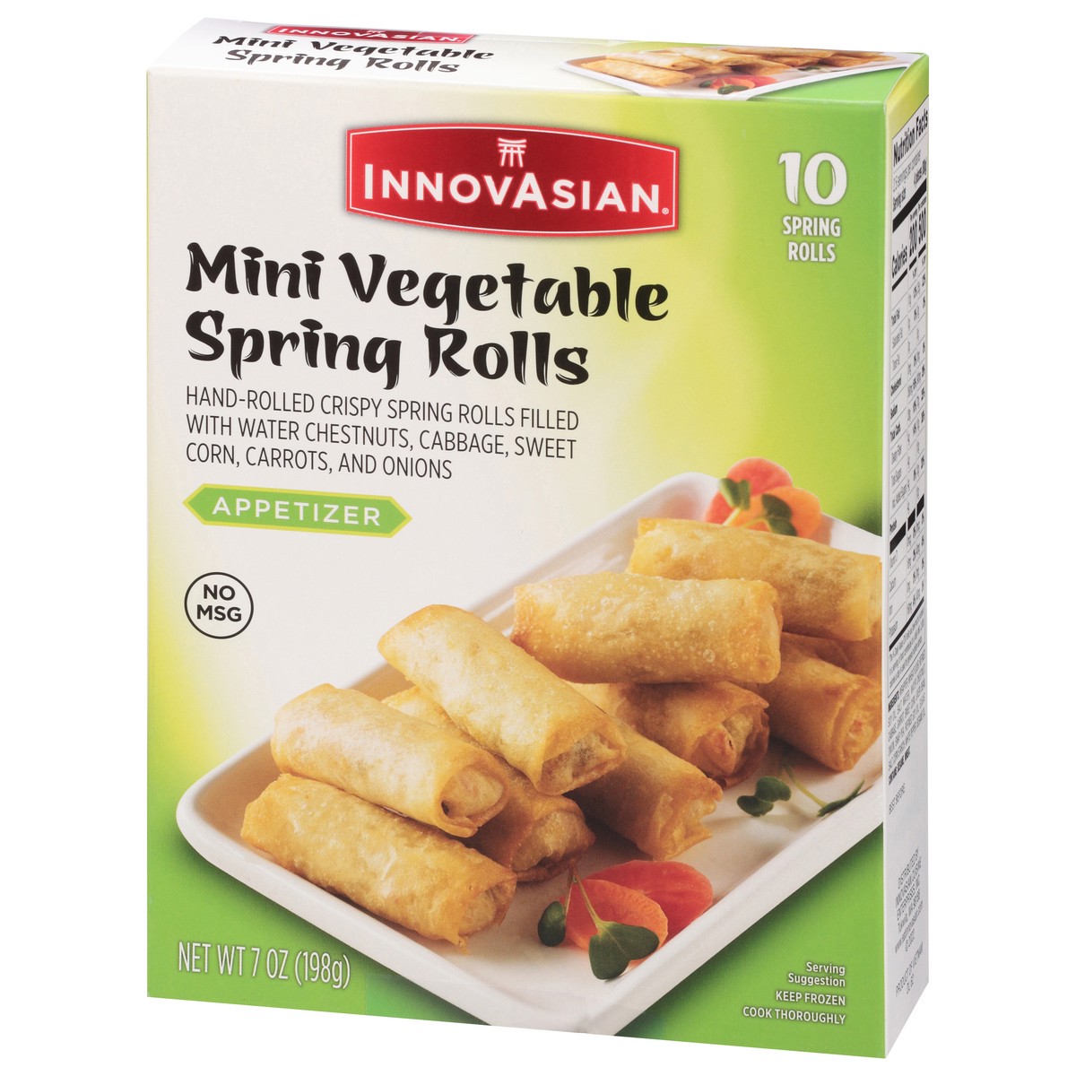 slide 7 of 9, Innovasian Cuisine Vegetable Mini Spring Rolls 10Ct, 7 oz