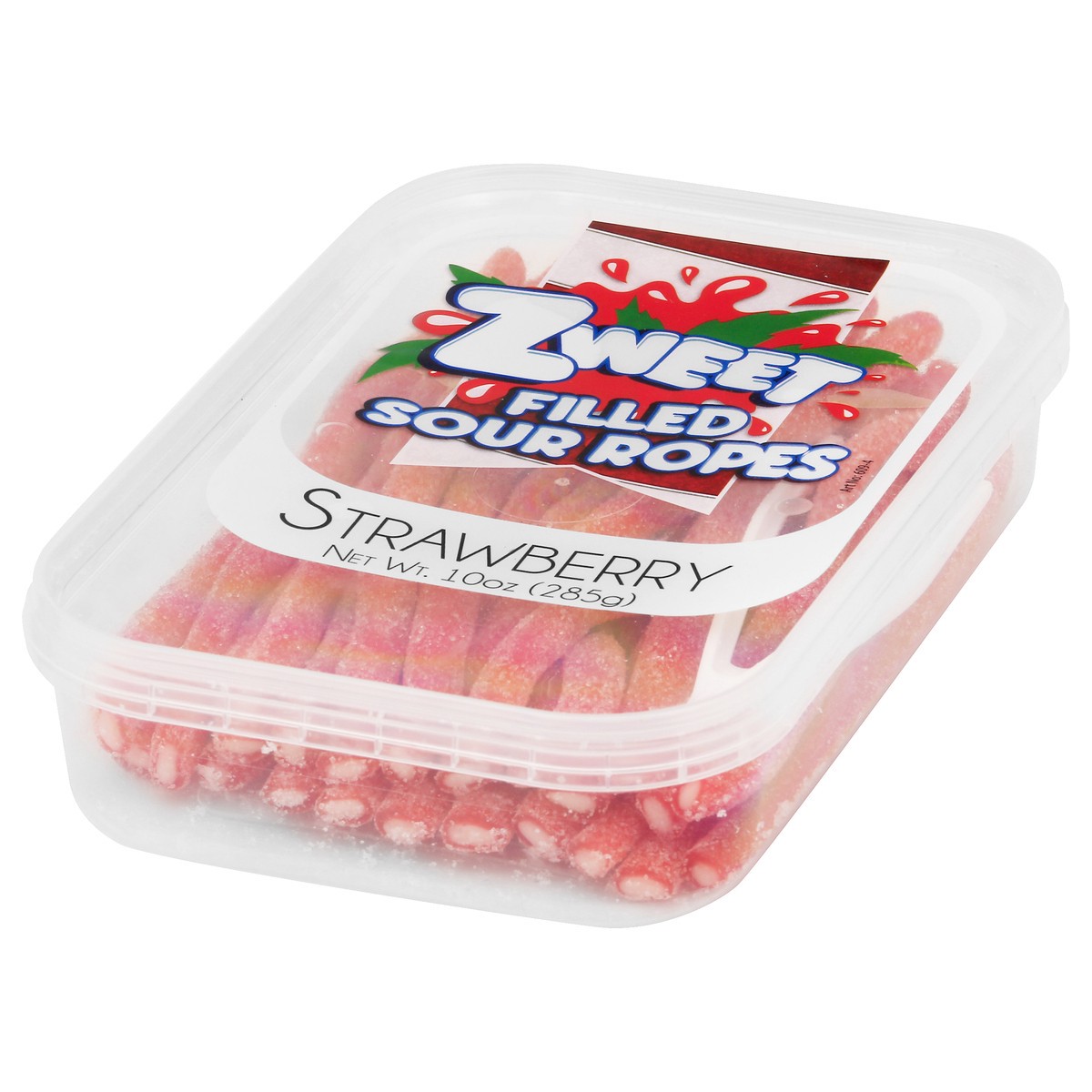 slide 4 of 13, Zweet Filled Strawberry Sour Ropes 10 oz, 10 oz