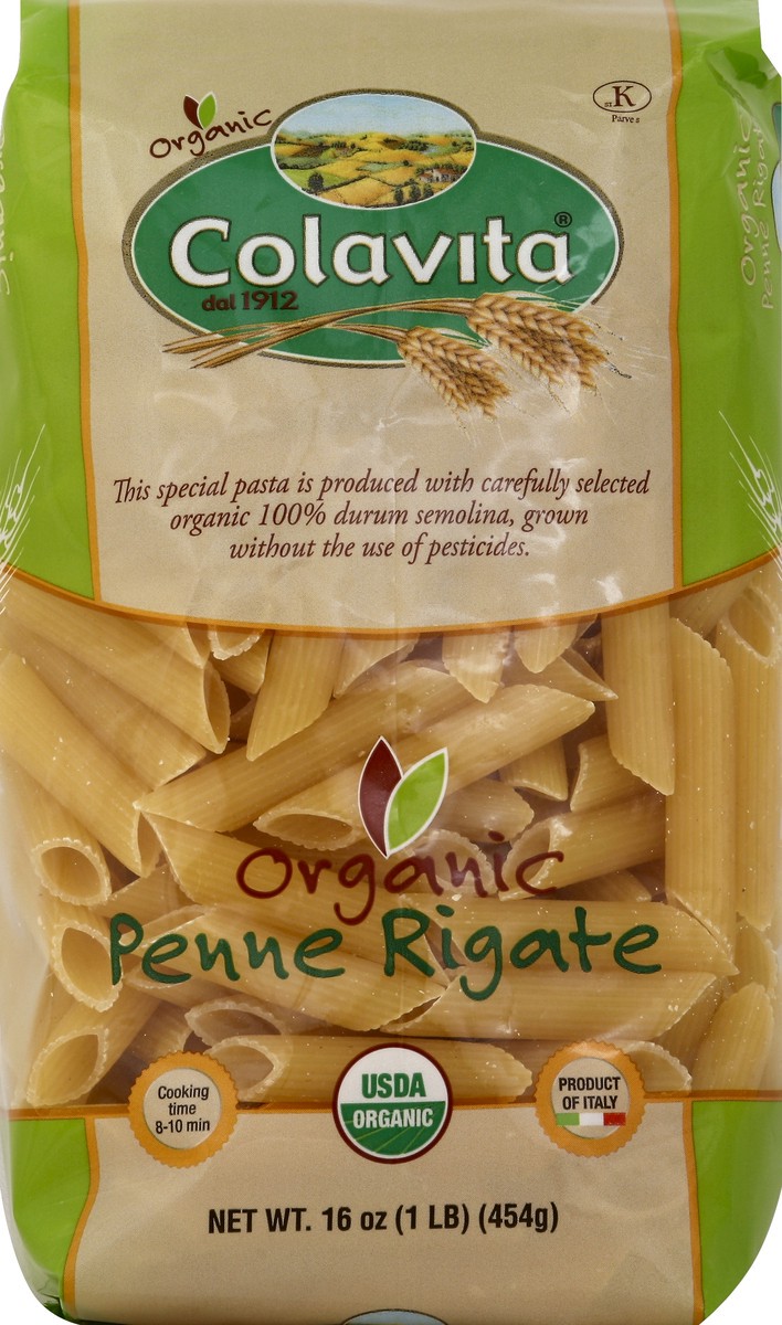 slide 3 of 5, Colavita Organic Penne Rigate Pasta, 1 lb