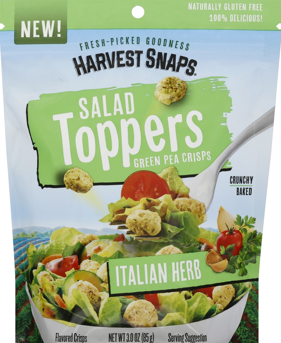 slide 5 of 6, Harvest Snaps Italian Herb Salad Topper, 3 oz