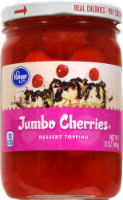 slide 1 of 1, Kroger Jumbo Cherries Dessert Topping, 12 oz