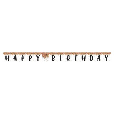 slide 1 of 1, Creative Converting Sprinkles Jointed Banner Happy Birthday, 10 ft x 7 in