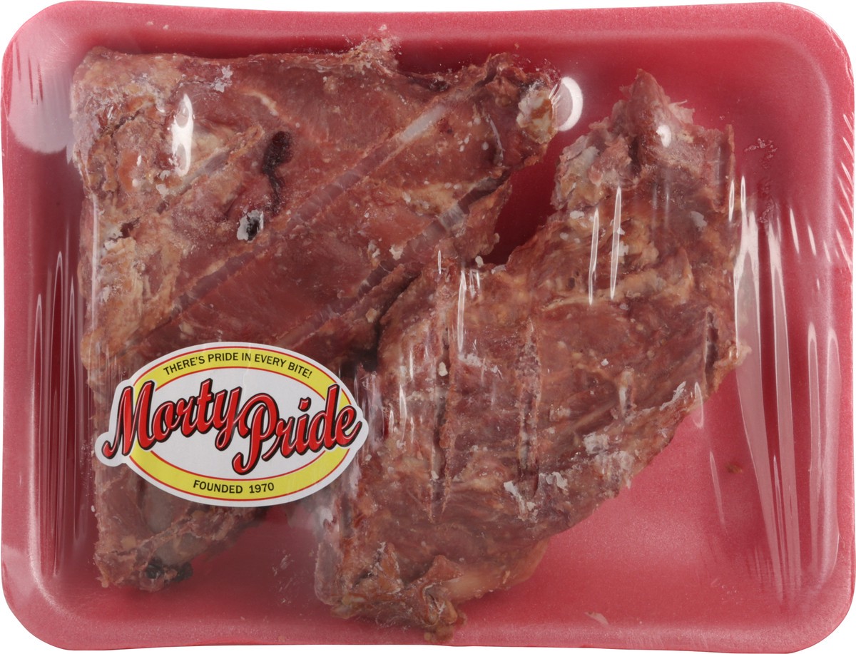 slide 8 of 13, Morty Pride Smoked Neck Bones, per lb