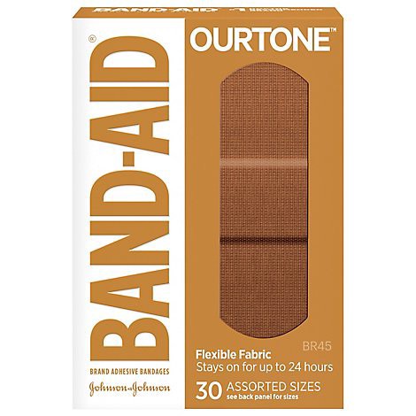 slide 1 of 1, Band-Aid Ourtone Br45 Assorted - 30 Ct, 30 ct