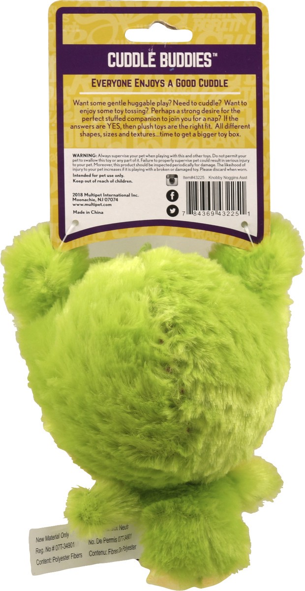 slide 2 of 7, MultiPet Cuzzle Buddies Knobby Noggin Dog Toy 1 ea, 1 ct