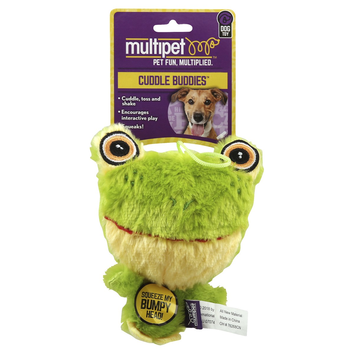 slide 6 of 7, MultiPet Cuzzle Buddies Knobby Noggin Dog Toy 1 ea, 1 ct