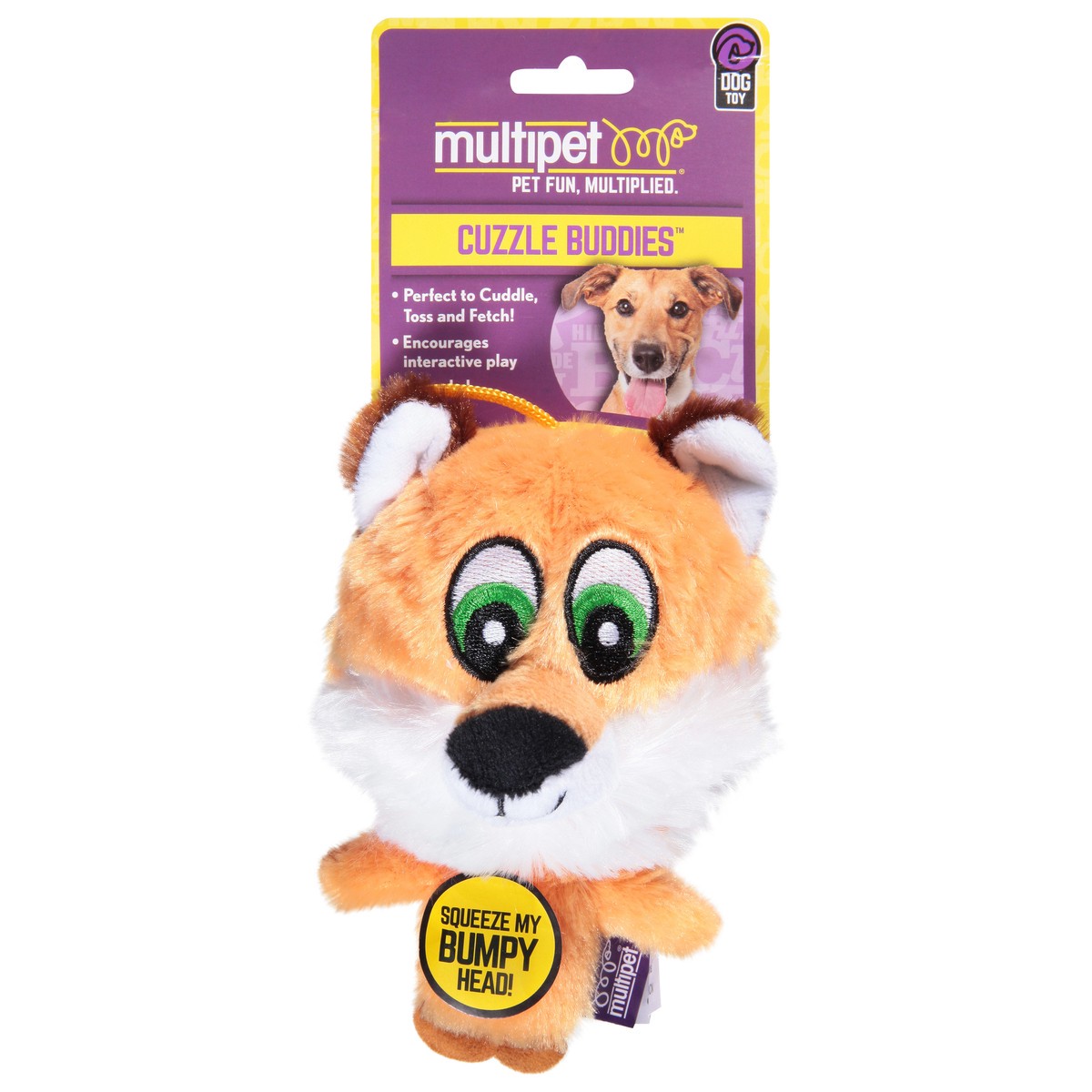 slide 1 of 7, MultiPet Cuzzle Buddies Knobby Noggin Dog Toy 1 ea, 1 ct