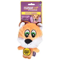 MultiPet Cuzzle Buddies Knobby Noggin Dog Toy 1 ea