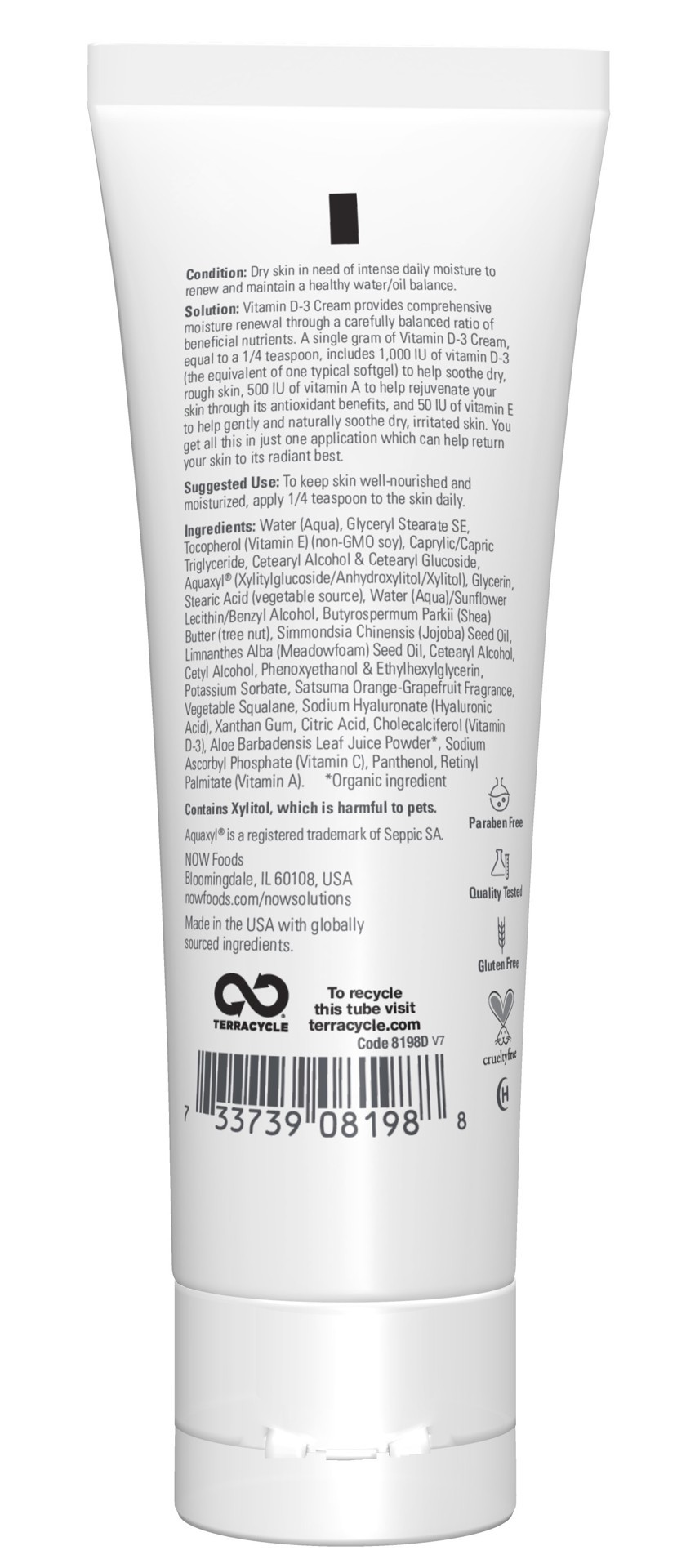 slide 3 of 4, Now Naturals Vitamin D3 1000 Iu Cream, 4 oz