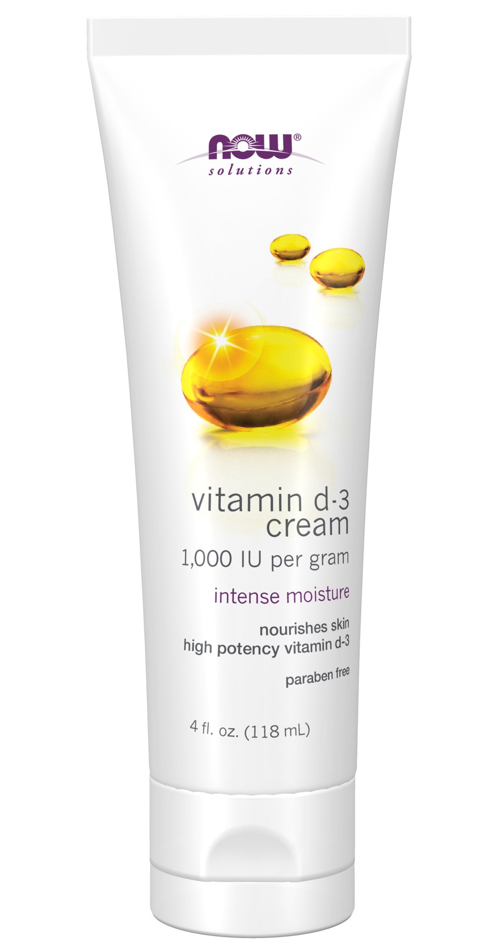 slide 1 of 4, Now Naturals Vitamin D3 1000 Iu Cream, 4 oz