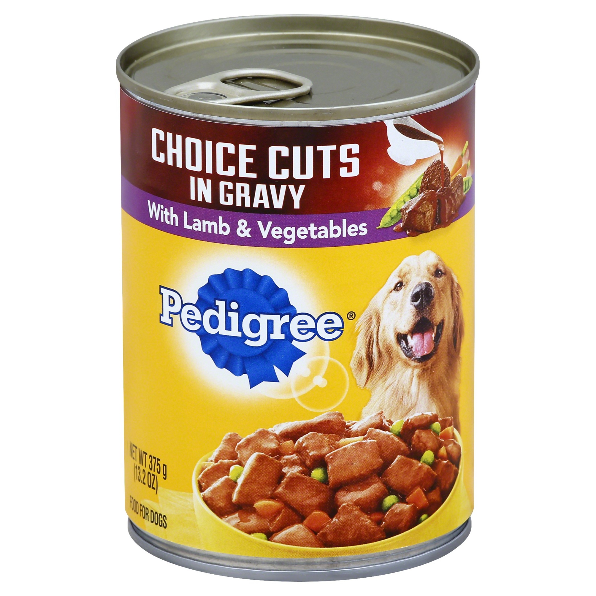 slide 1 of 1, Pedigree Choice Cuts In Gravy with Lamb & Vegetables Wet Dog Food, 13.2 oz