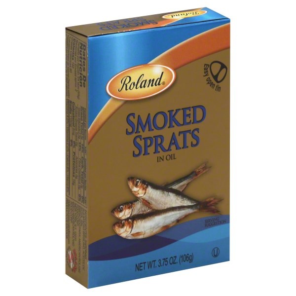 slide 1 of 1, Roland Smoked Sprats, 3.75 oz