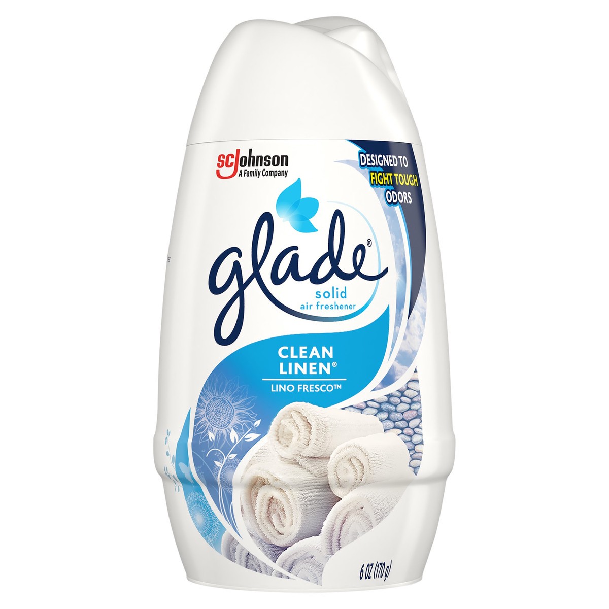 slide 8 of 8, Glade Lino Fresco Clean Linen Solid Air Freshener 6 oz, 6 oz